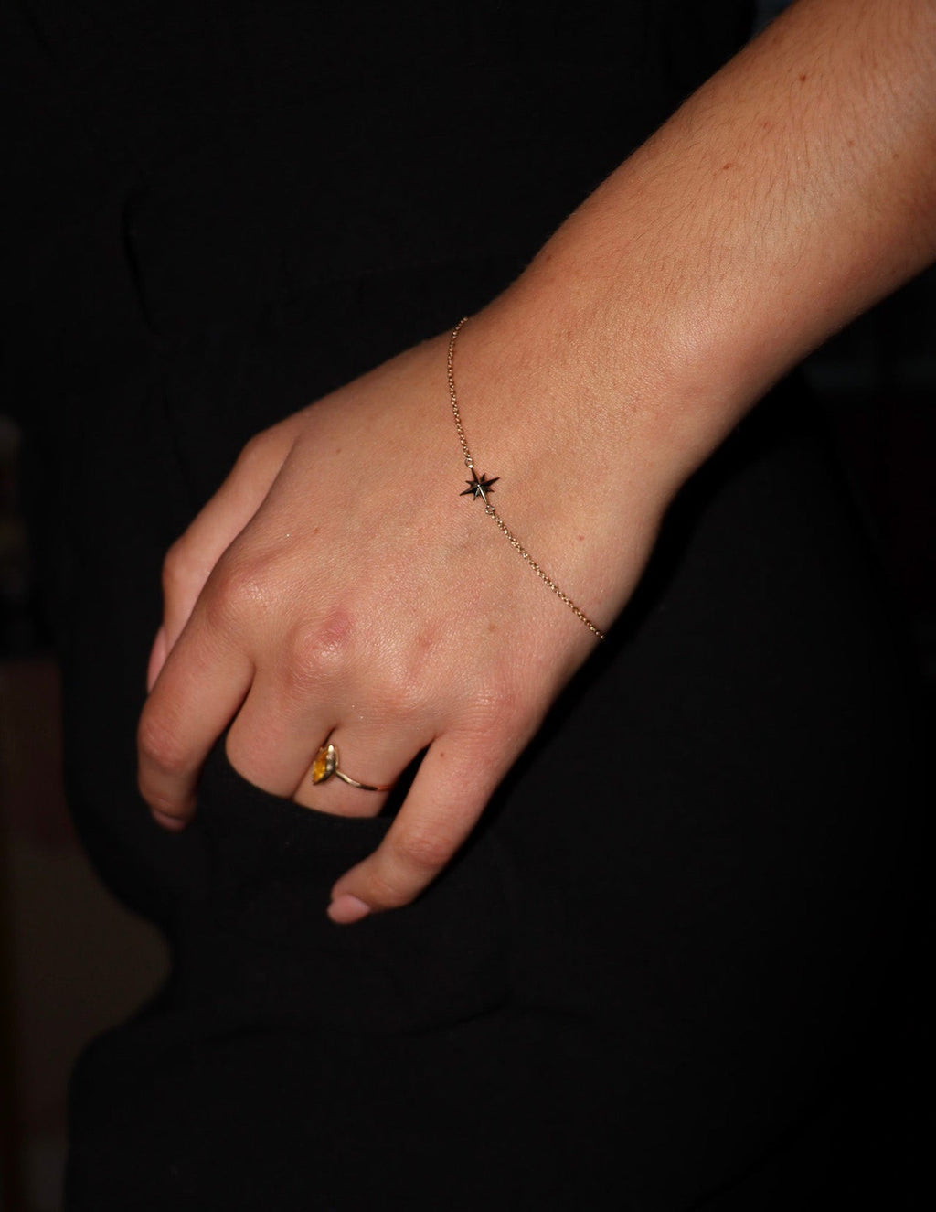 14k Yellow Gold Celestial Bracelet