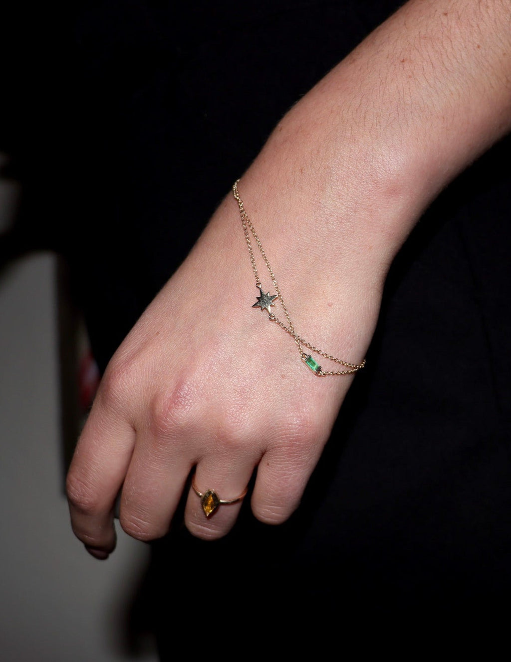 14k Yellow Gold Celestial Bracelet