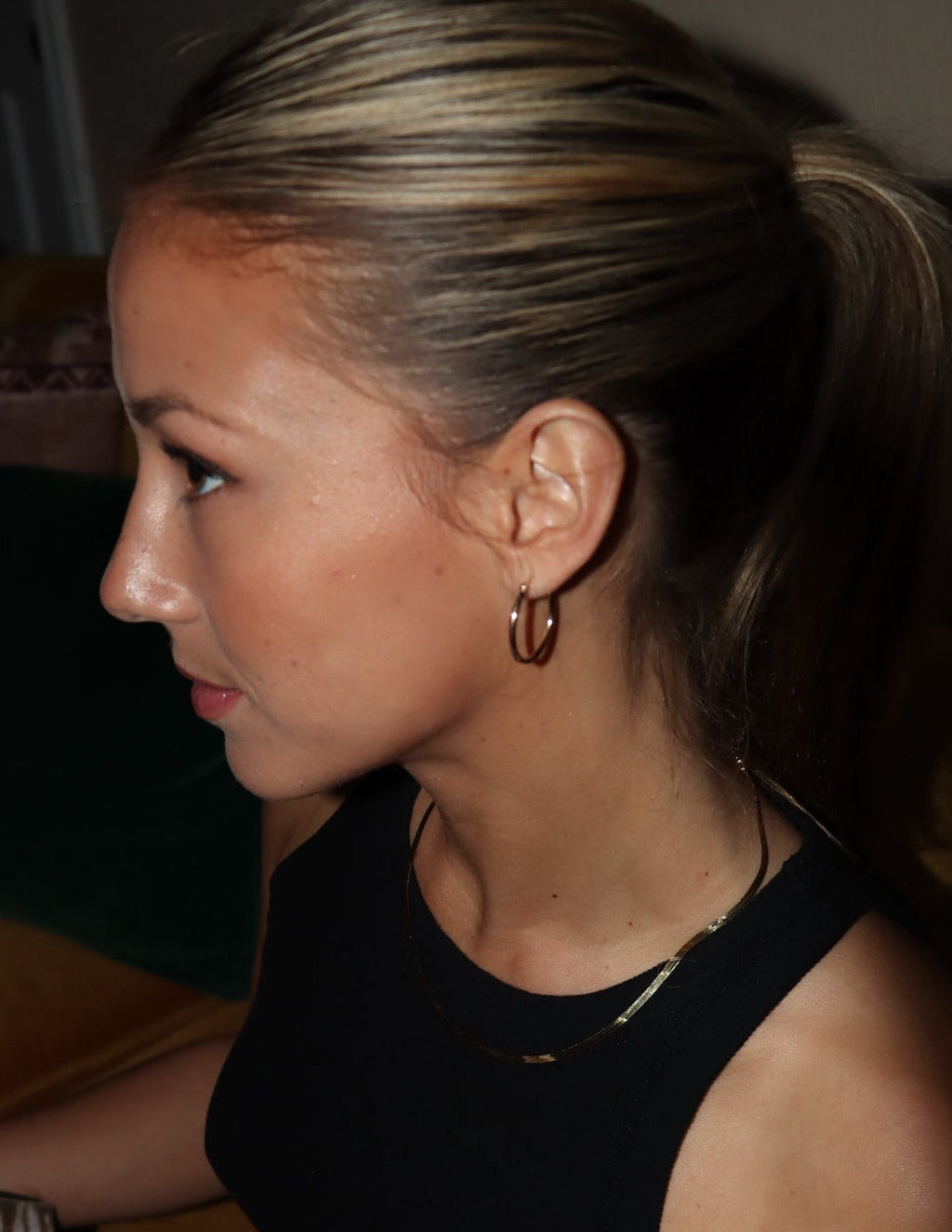 14k Yellow Gold Huggies