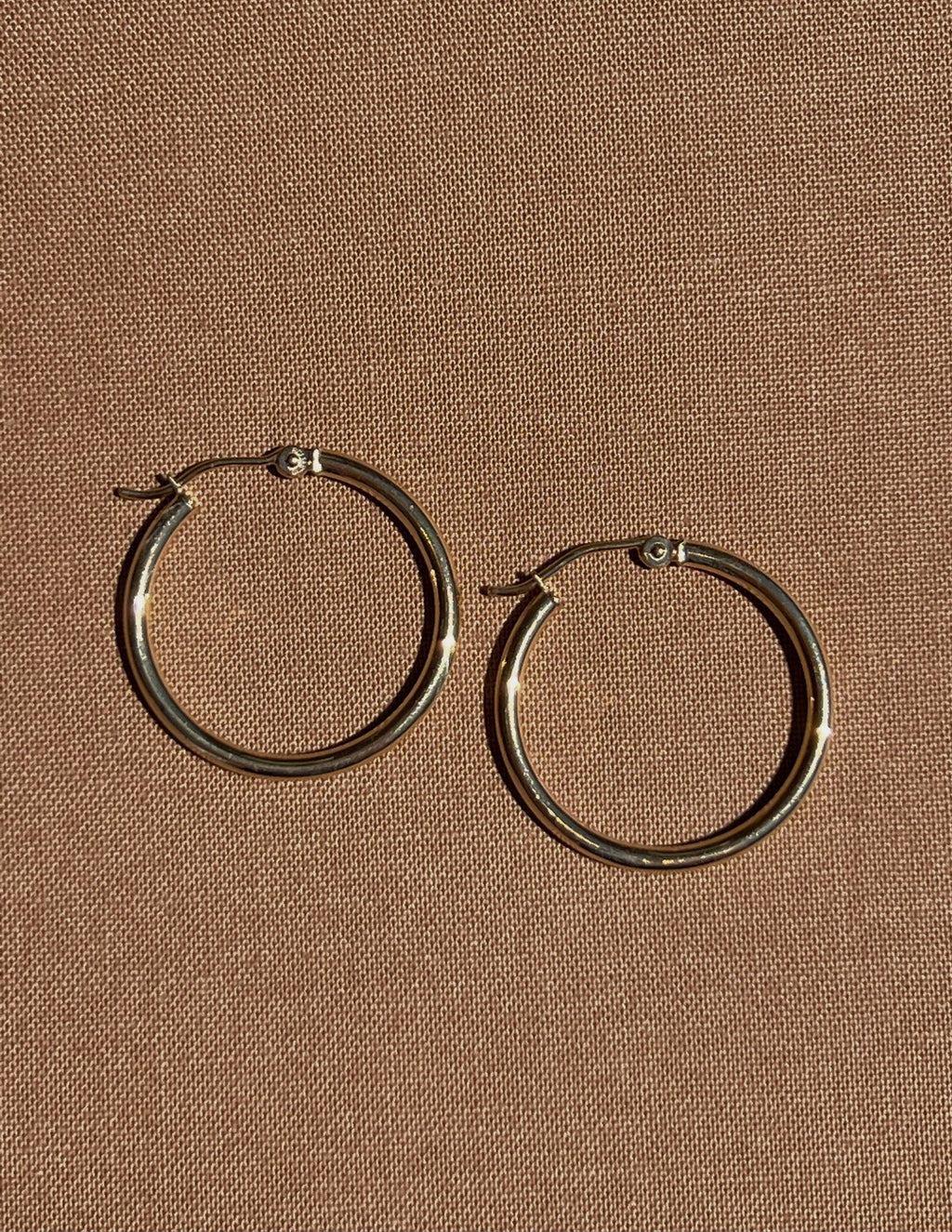 14k Yellow Gold Huggies