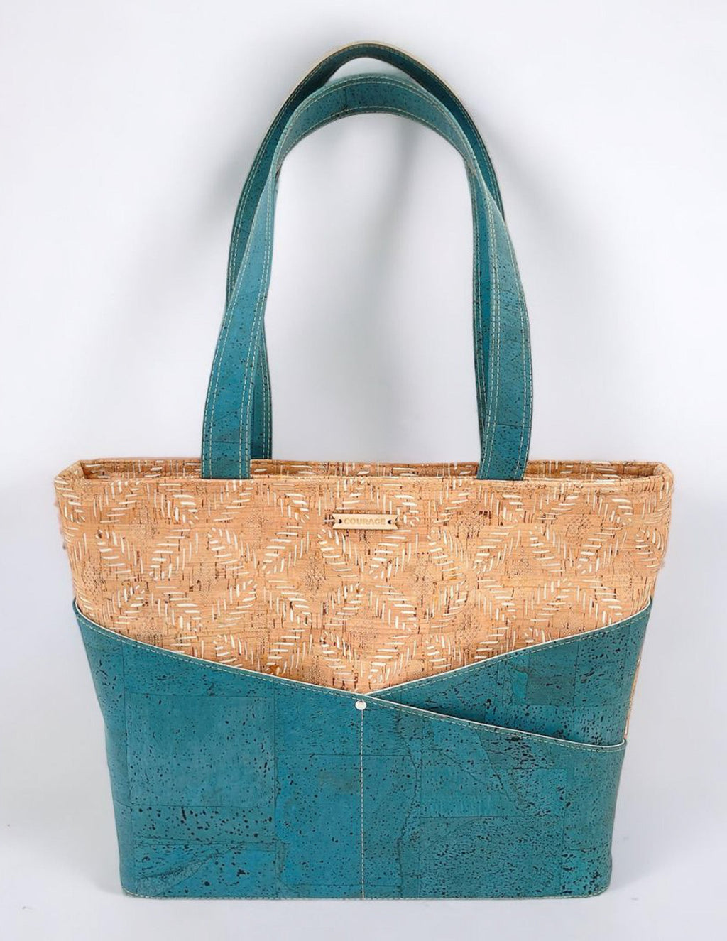 ADVOCATE zippered tote - AQUAMARINE