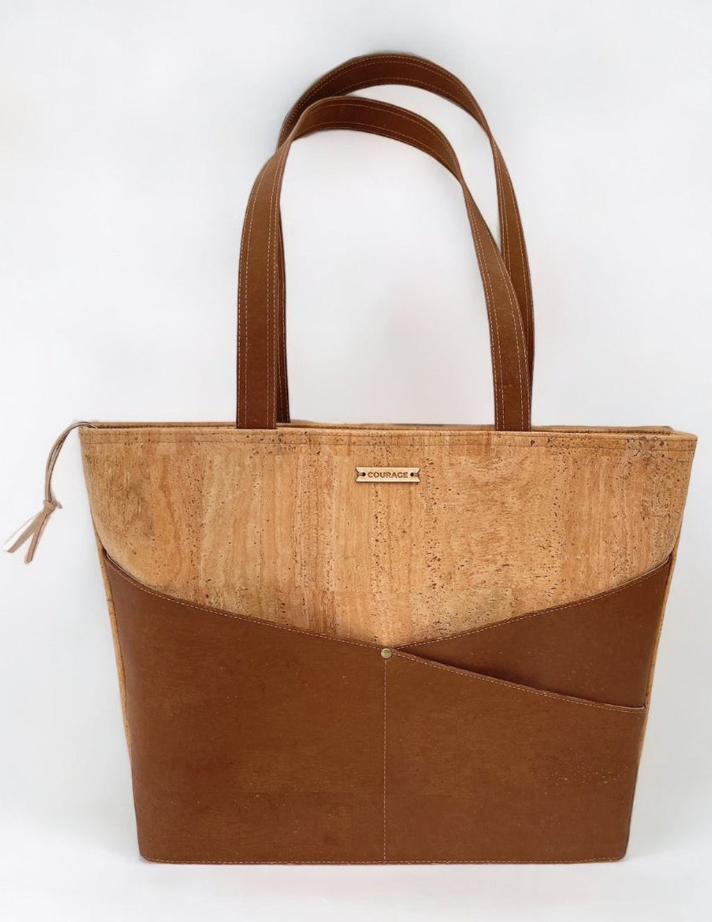 ADVOCATE zippered tote - SEPIA