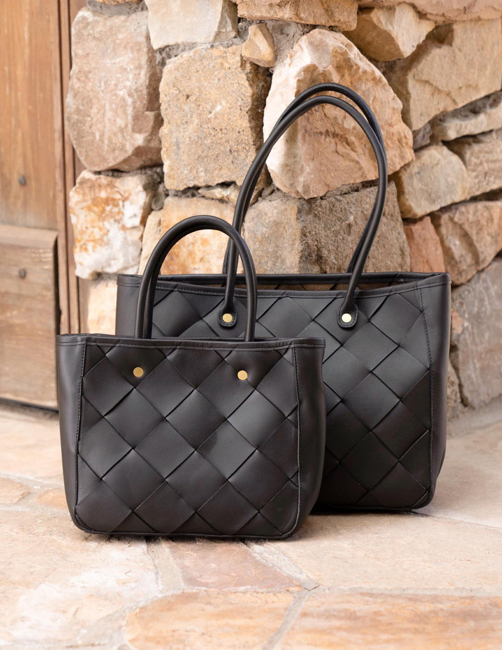 Carry-All Handwoven Tote - Black
