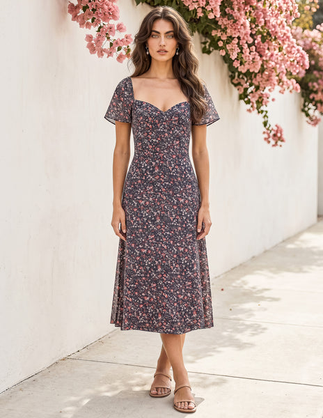printed midi dress Celeste Midi Dress – Sozy