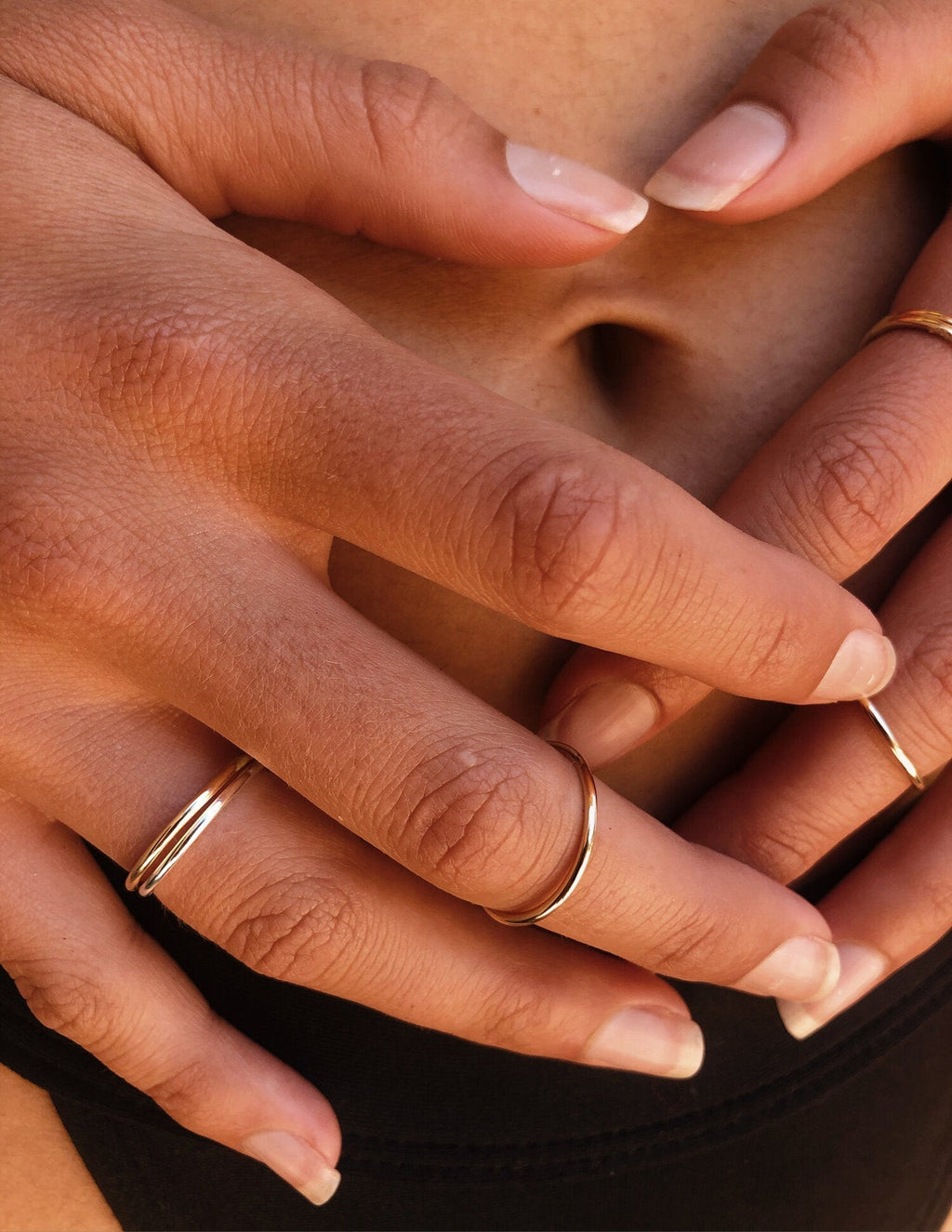 Dainty Stack Ring (not hammered)