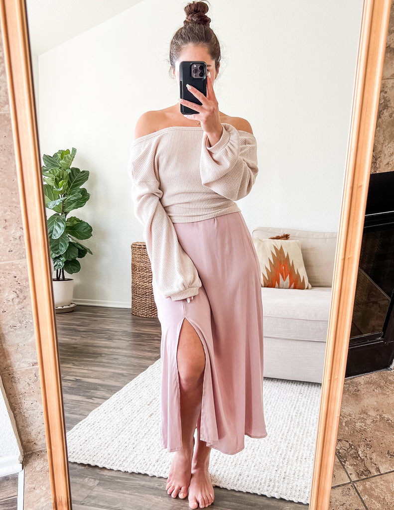 I Can Explain Black Midi Dress With Pearl Mesh Sleeves – Pink Lily