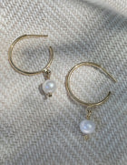Freshwater Pearl Hoop Earrings