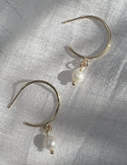 Freshwater Pearl Hoop Earrings