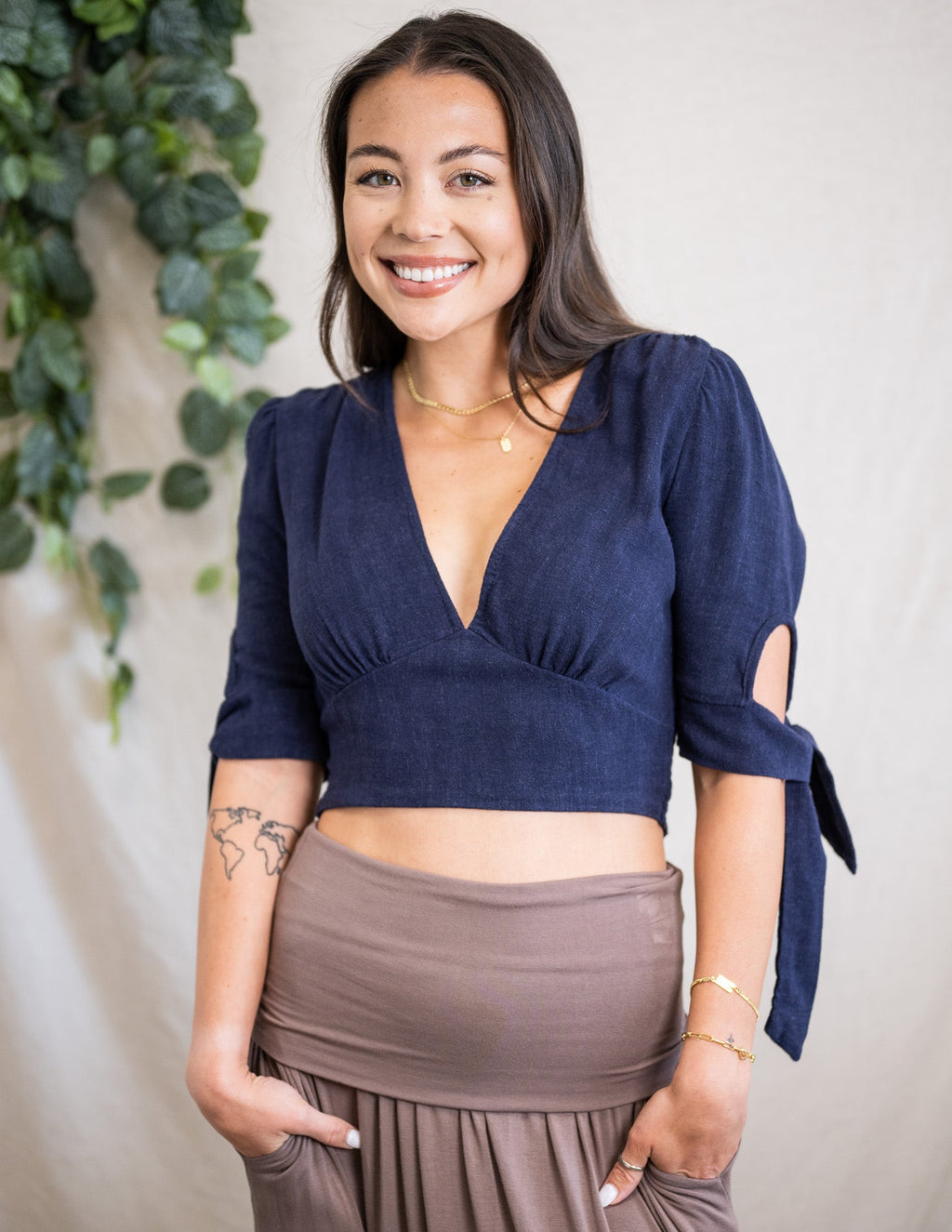 Linen Navy