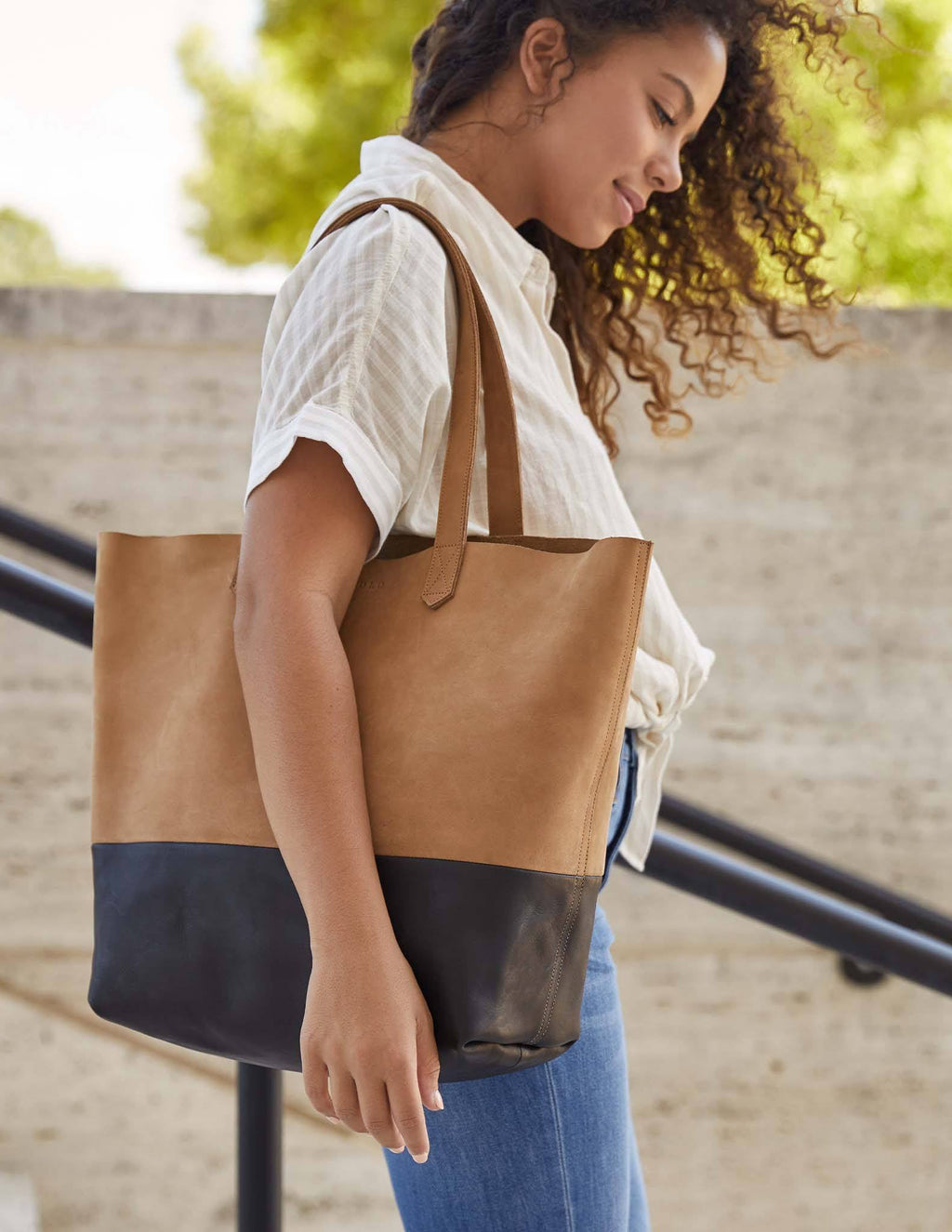 Lori Tote - Almond/Black