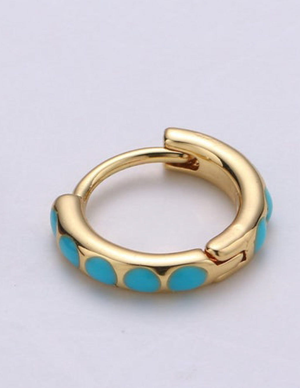 Mini Turquoise Huggies