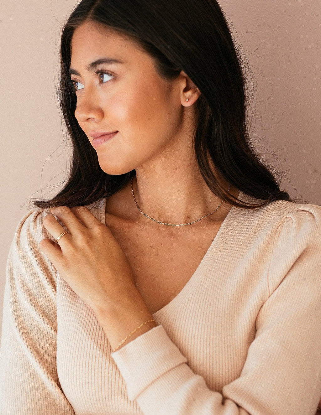 Modern Paperclip Chain Necklace