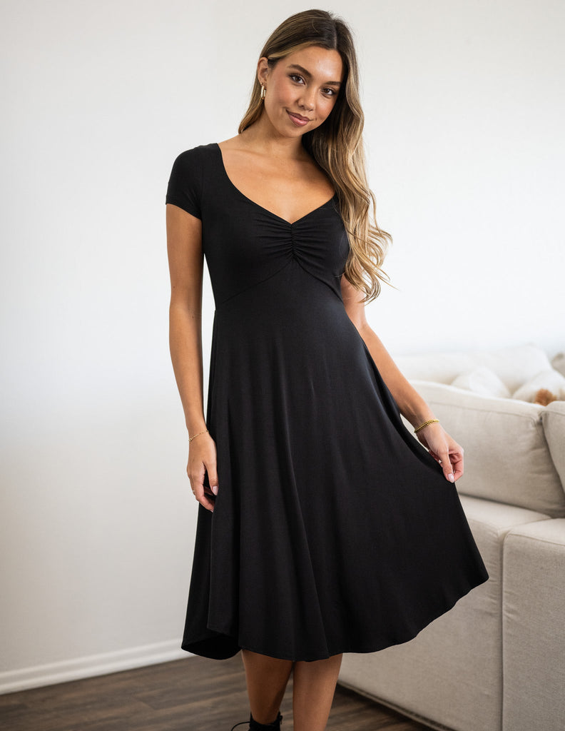cocktail dress with pockets Sarah Pocket Short Sleeve Dress – Sozy
