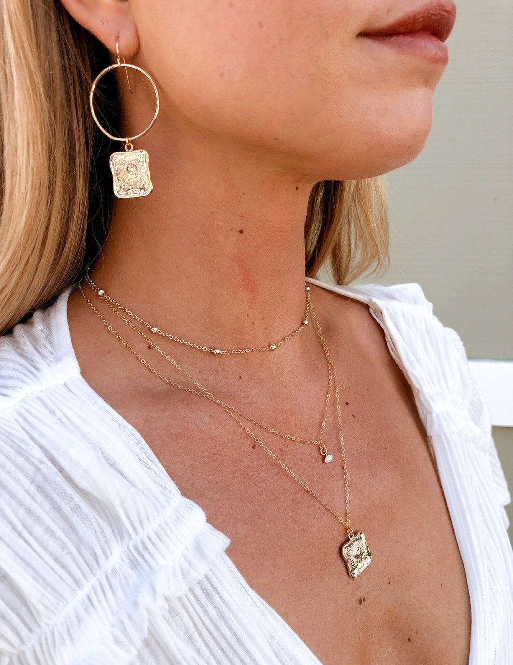 Sunburst Coin Necklace