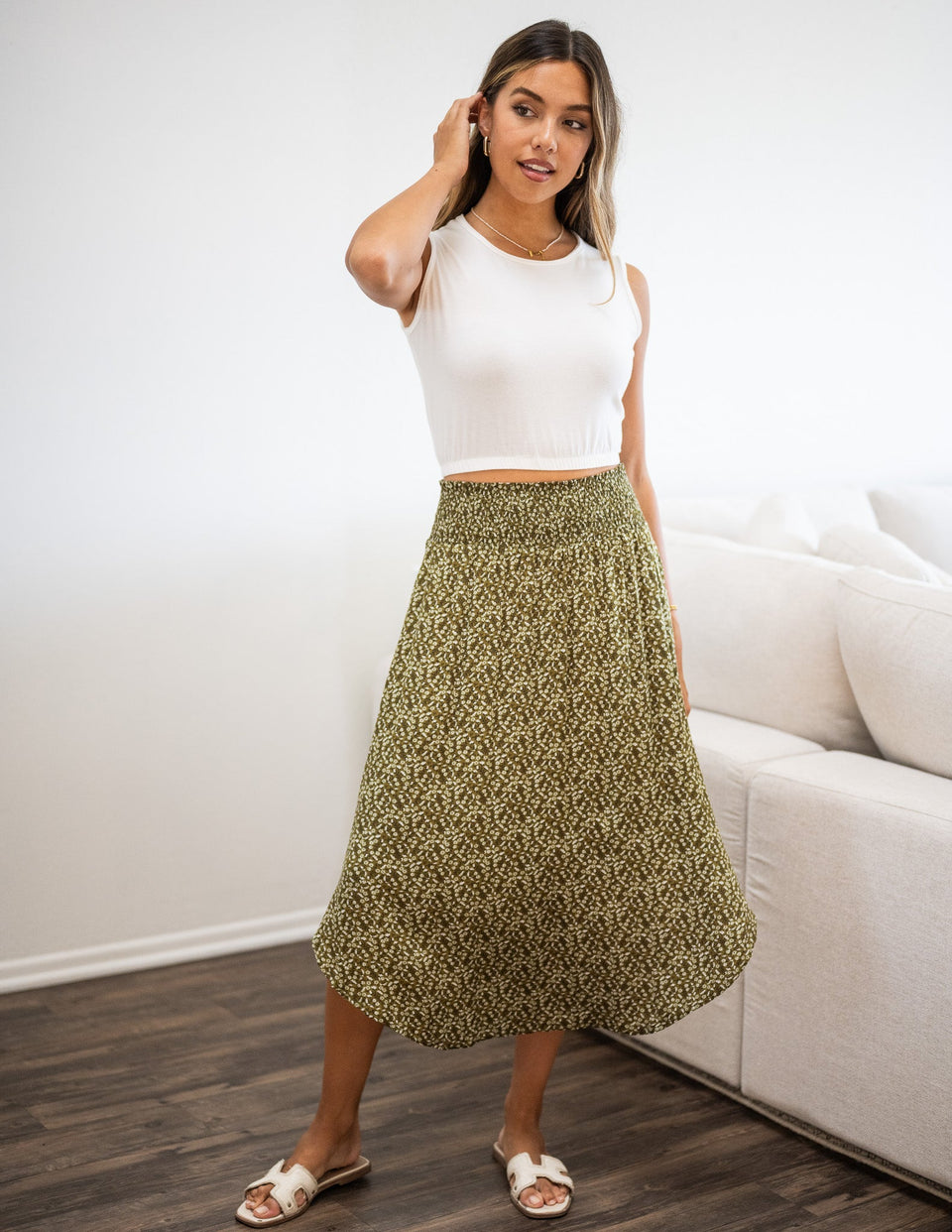 Tencel Mia Midi Skirt