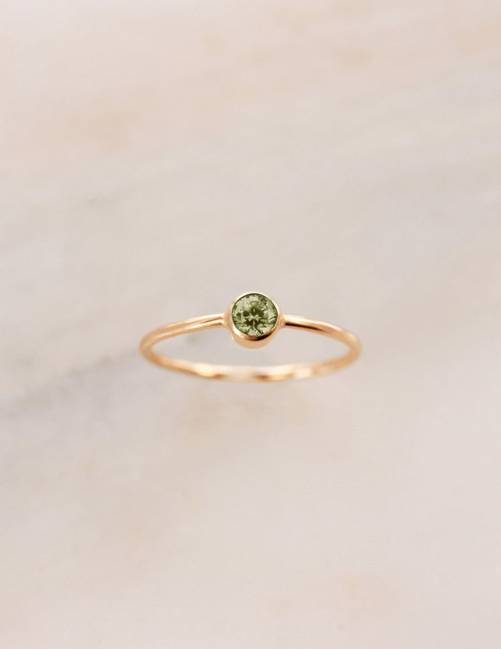August Birthstone Ring ∙ Peridot