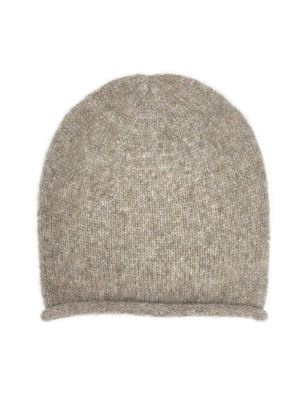 Beige Essential Knit Alpaca Beanie