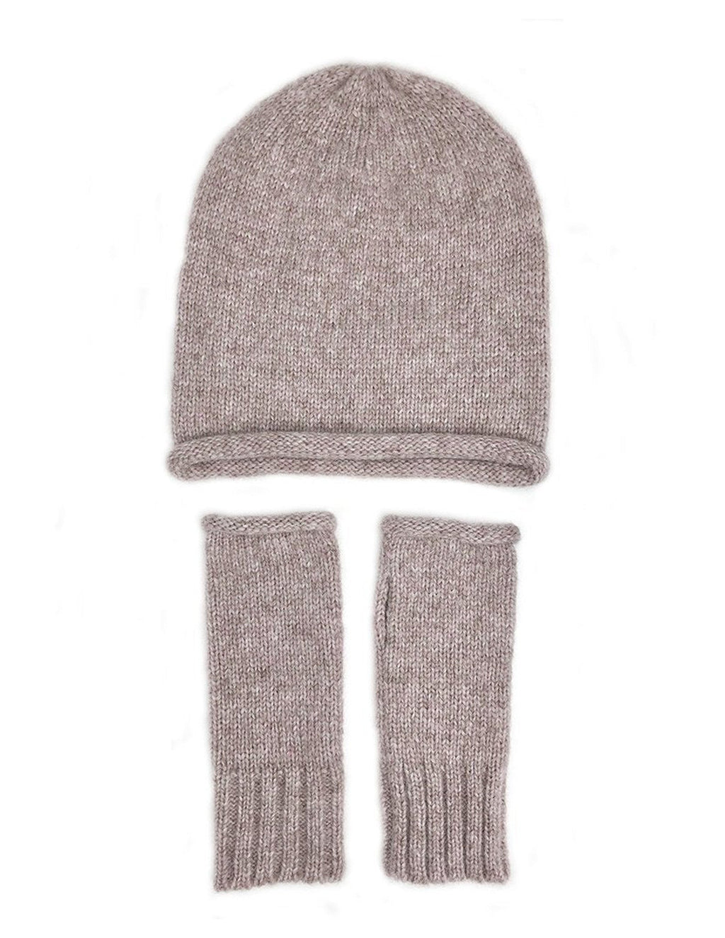Blush Essential Knit Alpaca Gloves
