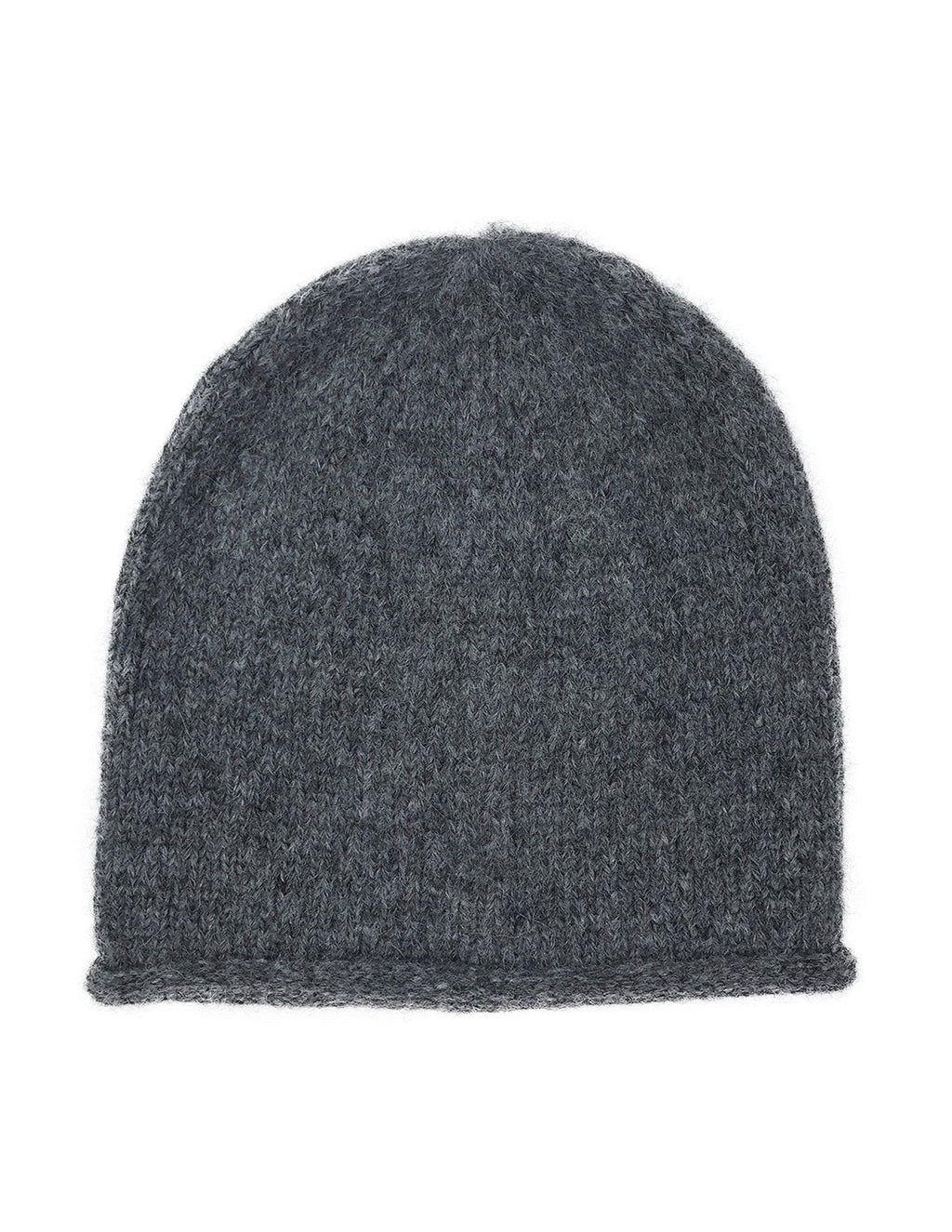 Charcoal Essential Knit Alpaca Beanie