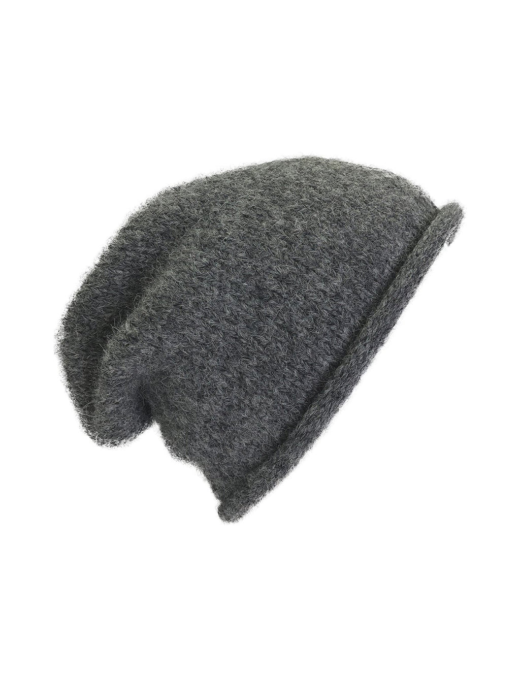 Charcoal Essential Knit Alpaca Beanie