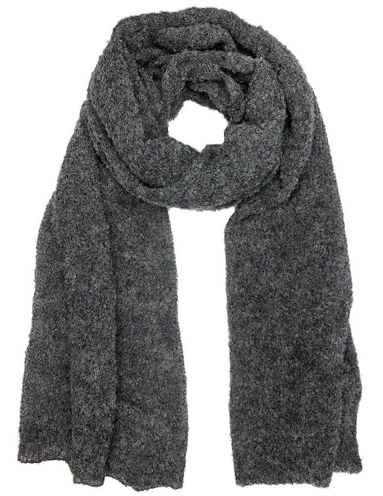 Charcoal Ultra Plush Alpaca Scarf