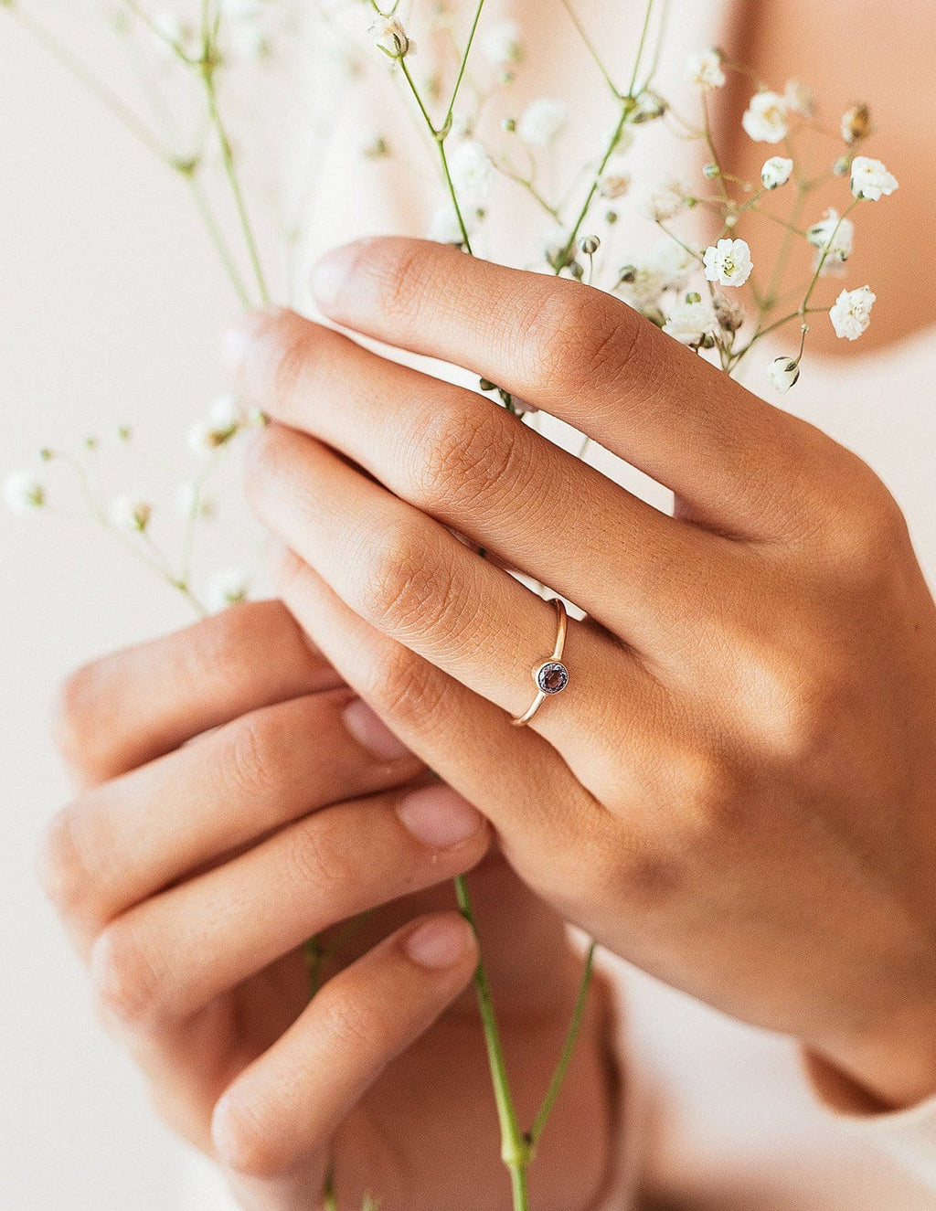 December Birthstone Ring ∙ Blue Zircon