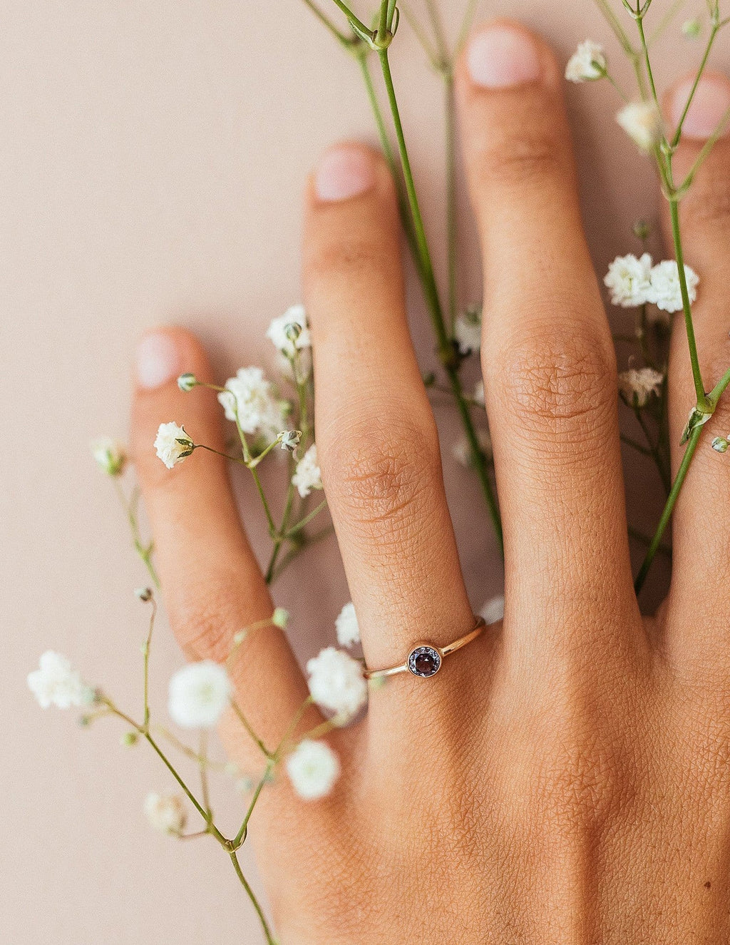 December Birthstone Ring ∙ Blue Zircon
