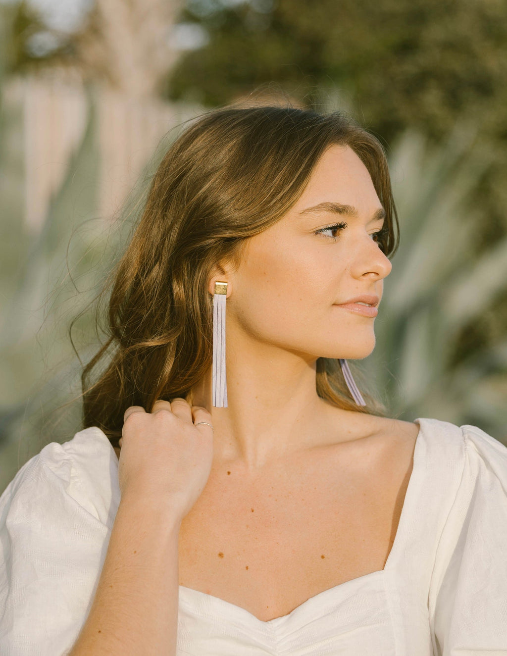 Elaine Earrings | Lavender