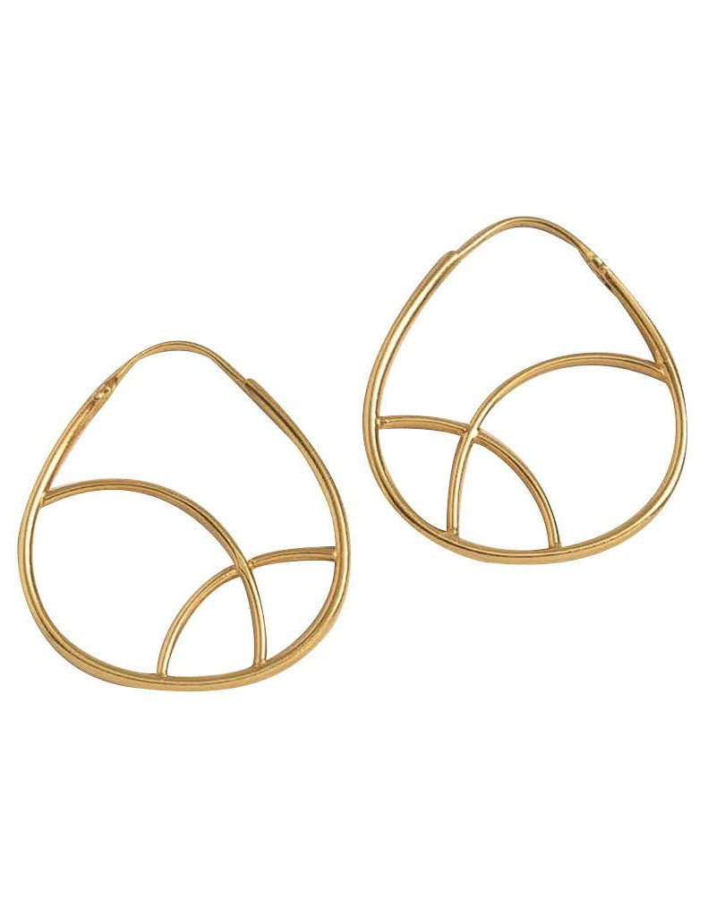 Geometric Gold Hoop Earrings