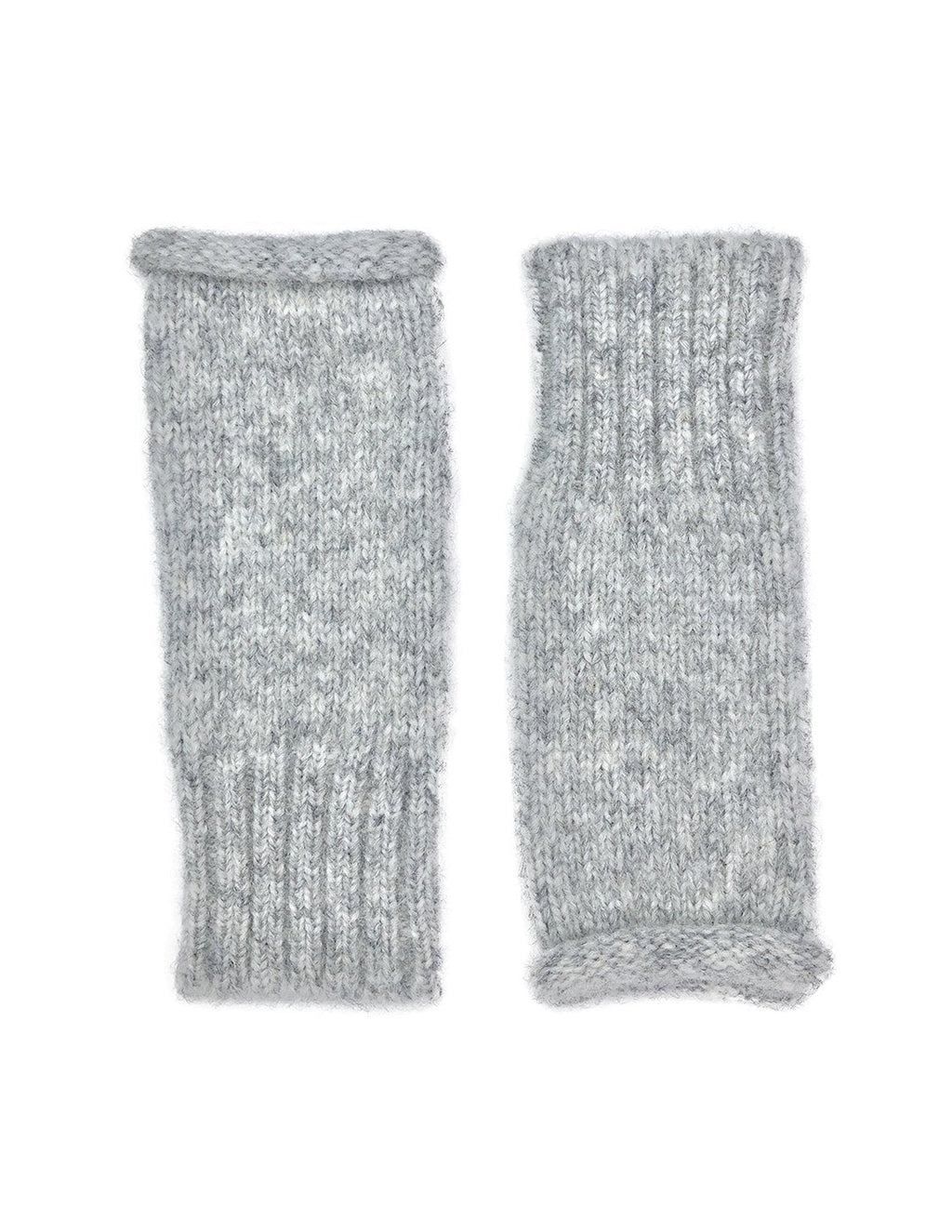 Gray Essential Knit Alpaca Gloves