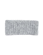 Gray Ribbed Alpaca Ear Warmer
