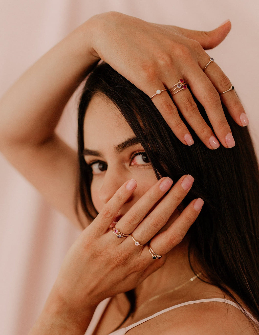 July Birthstone Ring ∙ Pink Ruby