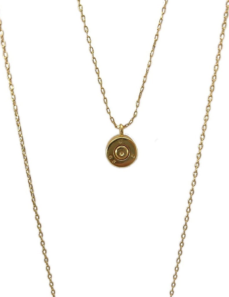 Layered Bar Bullet Necklace