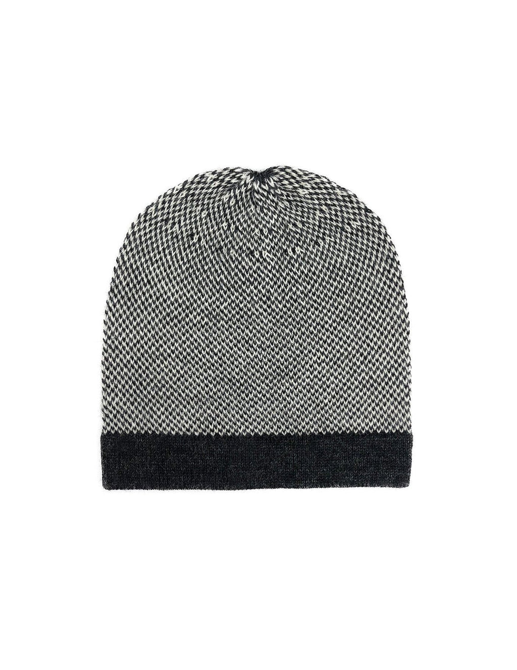 Midnight Interwoven Alpaca Beanie