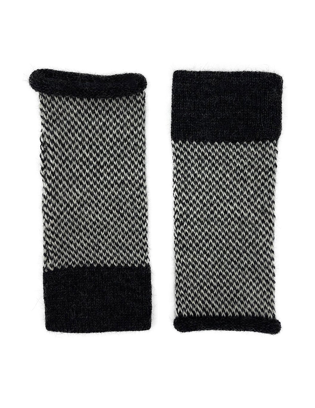 Midnight Interwoven Alpaca Gloves