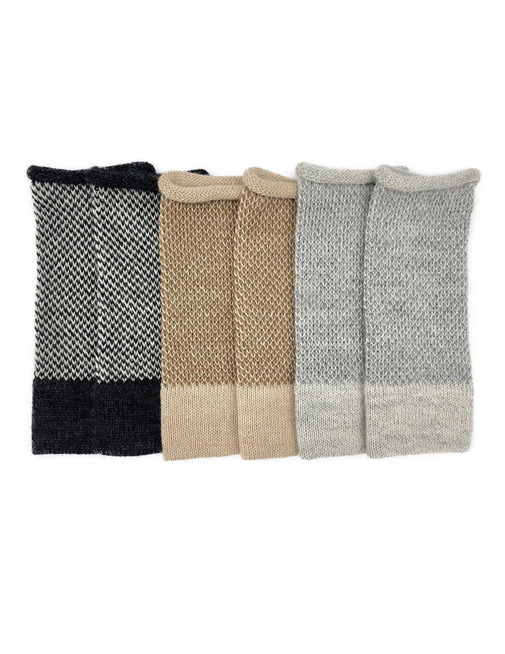 Midnight Interwoven Alpaca Gloves