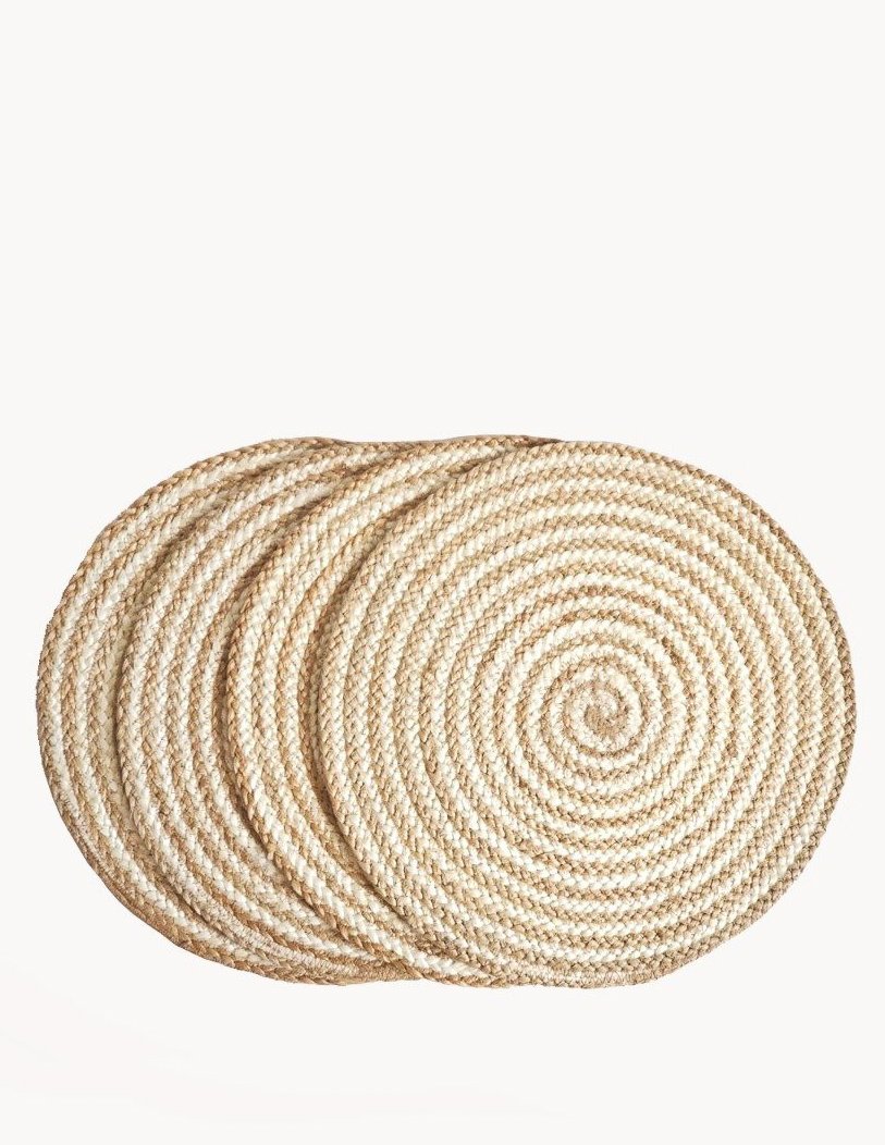 Natural Kata Spiral Placemat (Set of 4)