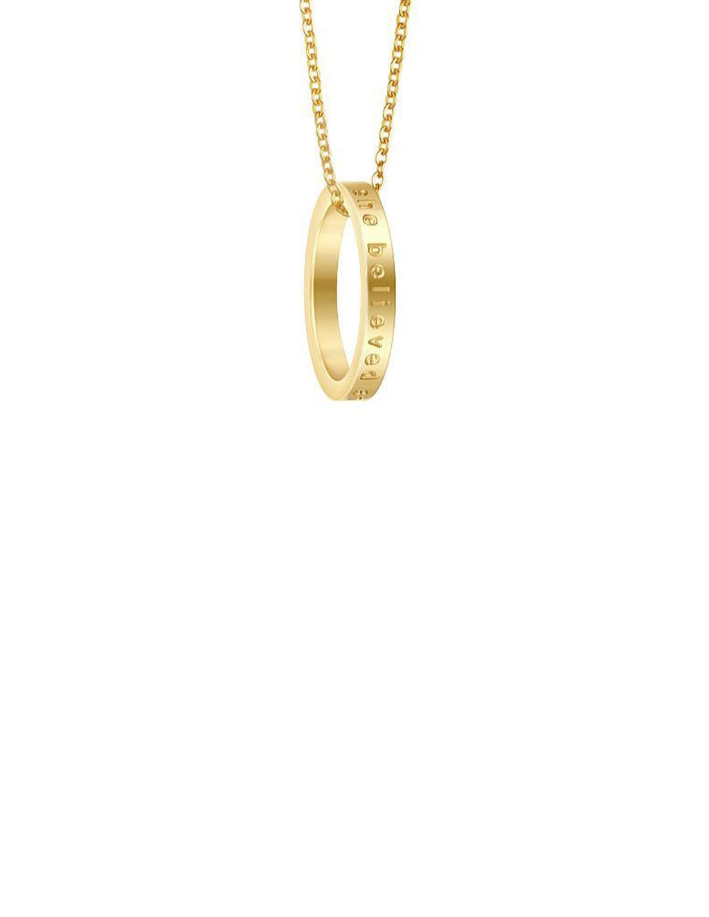 She Believed She Could, So She Did Gold Ring