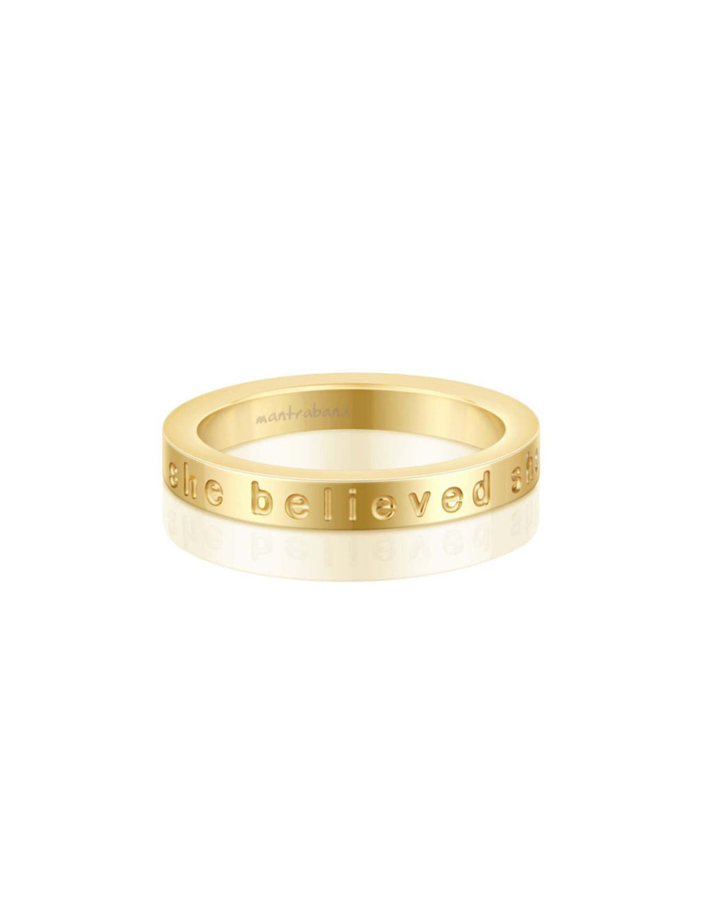 She Believed She Could, So She Did Gold Ring