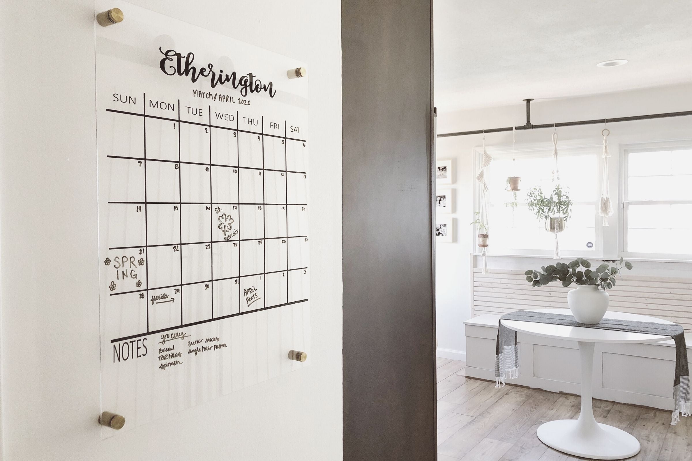 Clear Acrylic Wall Calendar - Customised – My Family Rulers