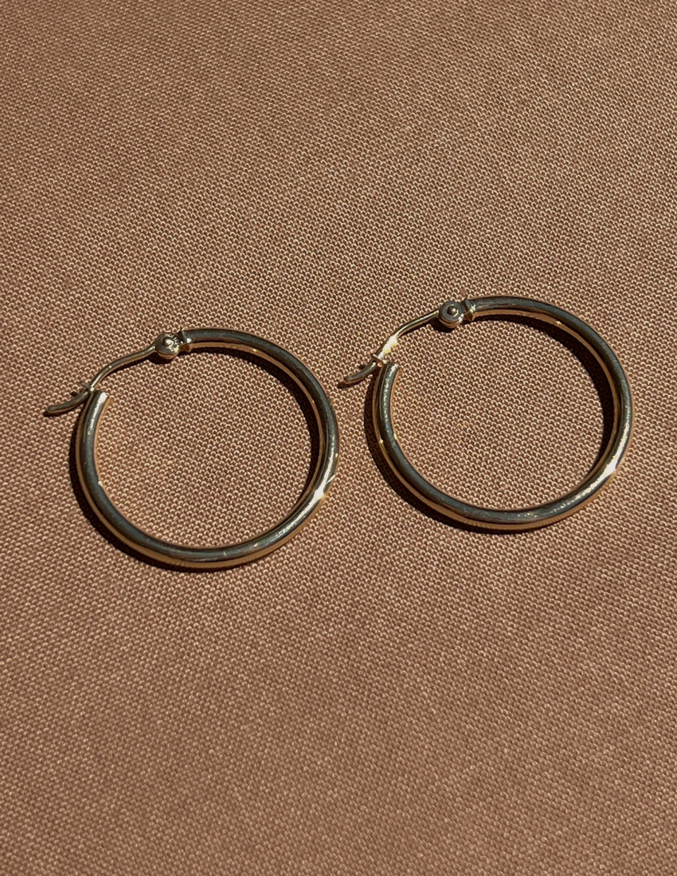 14k Yellow Gold Huggies