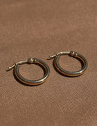 14k Yellow Gold Mini Huggies
