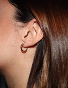 14k Yellow Gold Mini Huggies