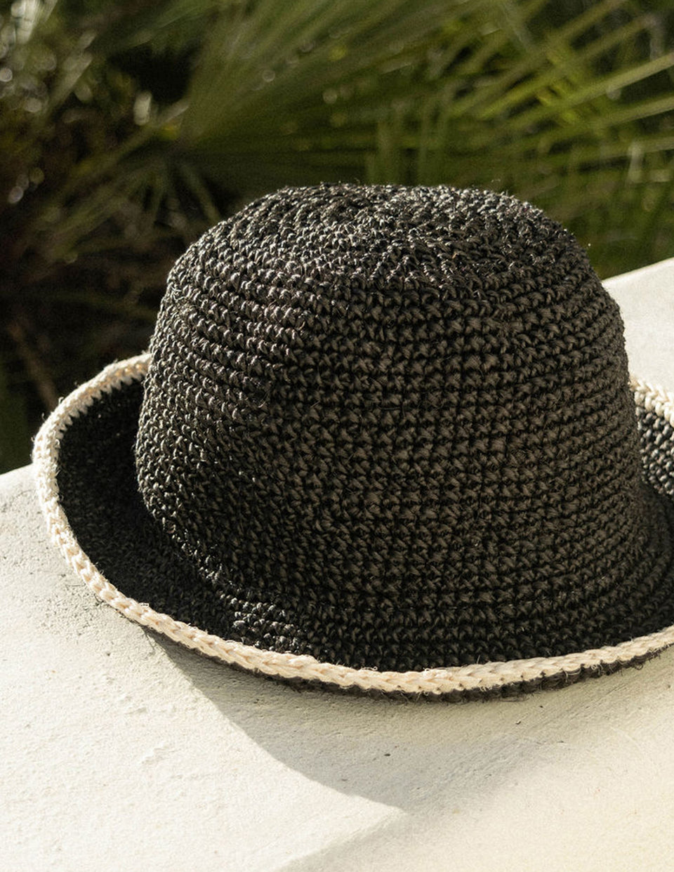 The Black & White Trimmed Bucket Hat
