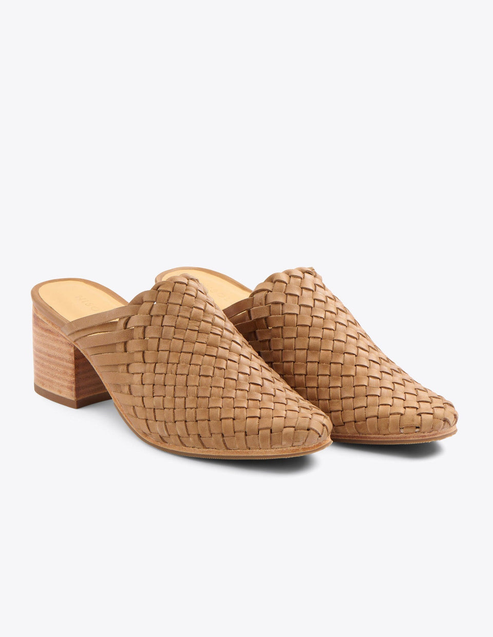 All-Day Woven Heeled Mule - Almond