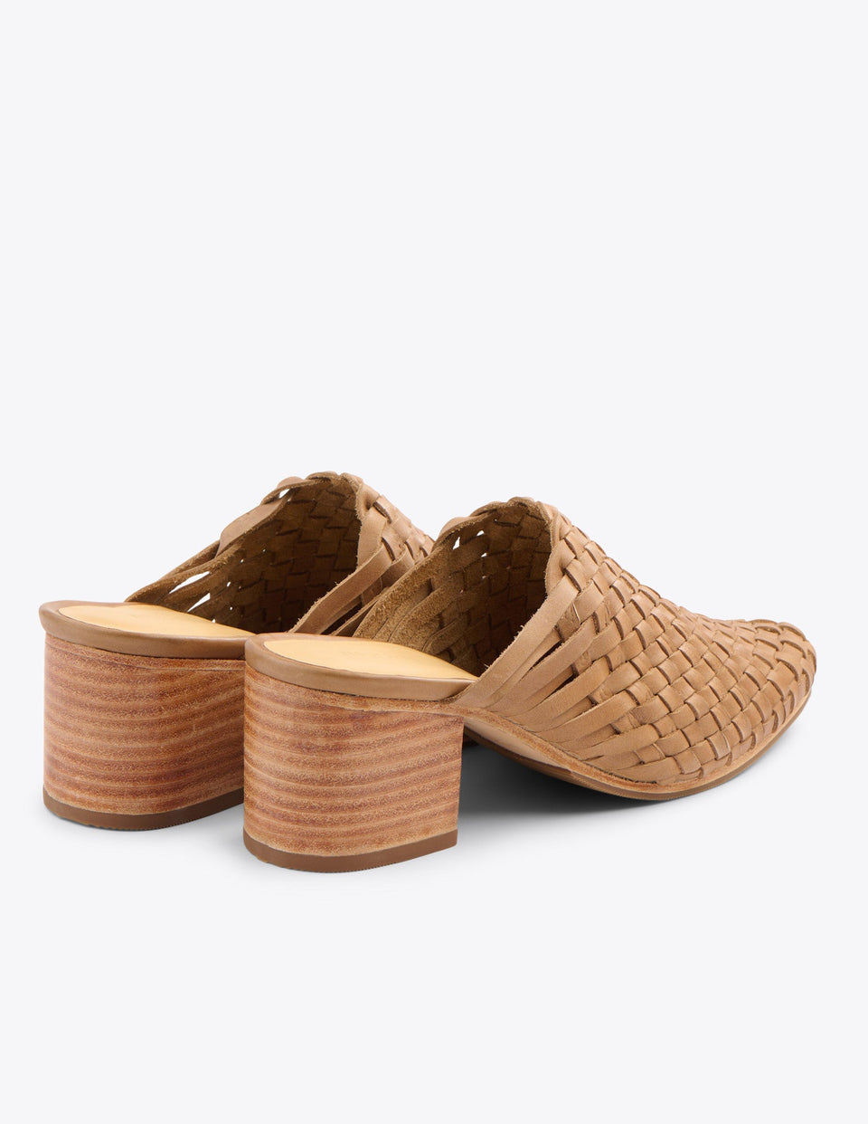All-Day Woven Heeled Mule - Almond