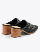 All-Day Woven Heeled Mule - Black