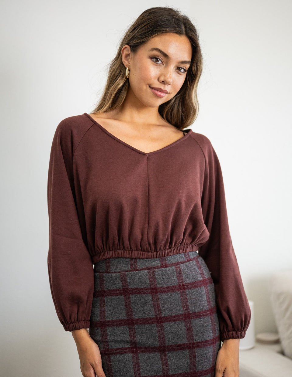 Cotton Amaya Crop Long Sleeve