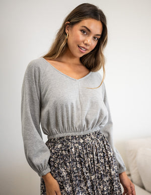 Cotton Amaya Crop Long Sleeve