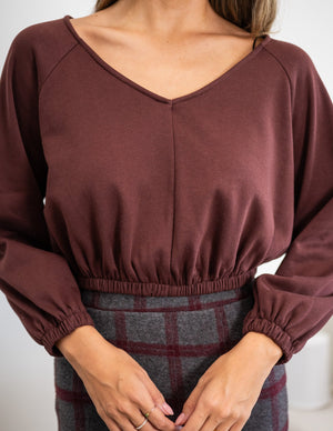 Cotton Amaya Crop Long Sleeve